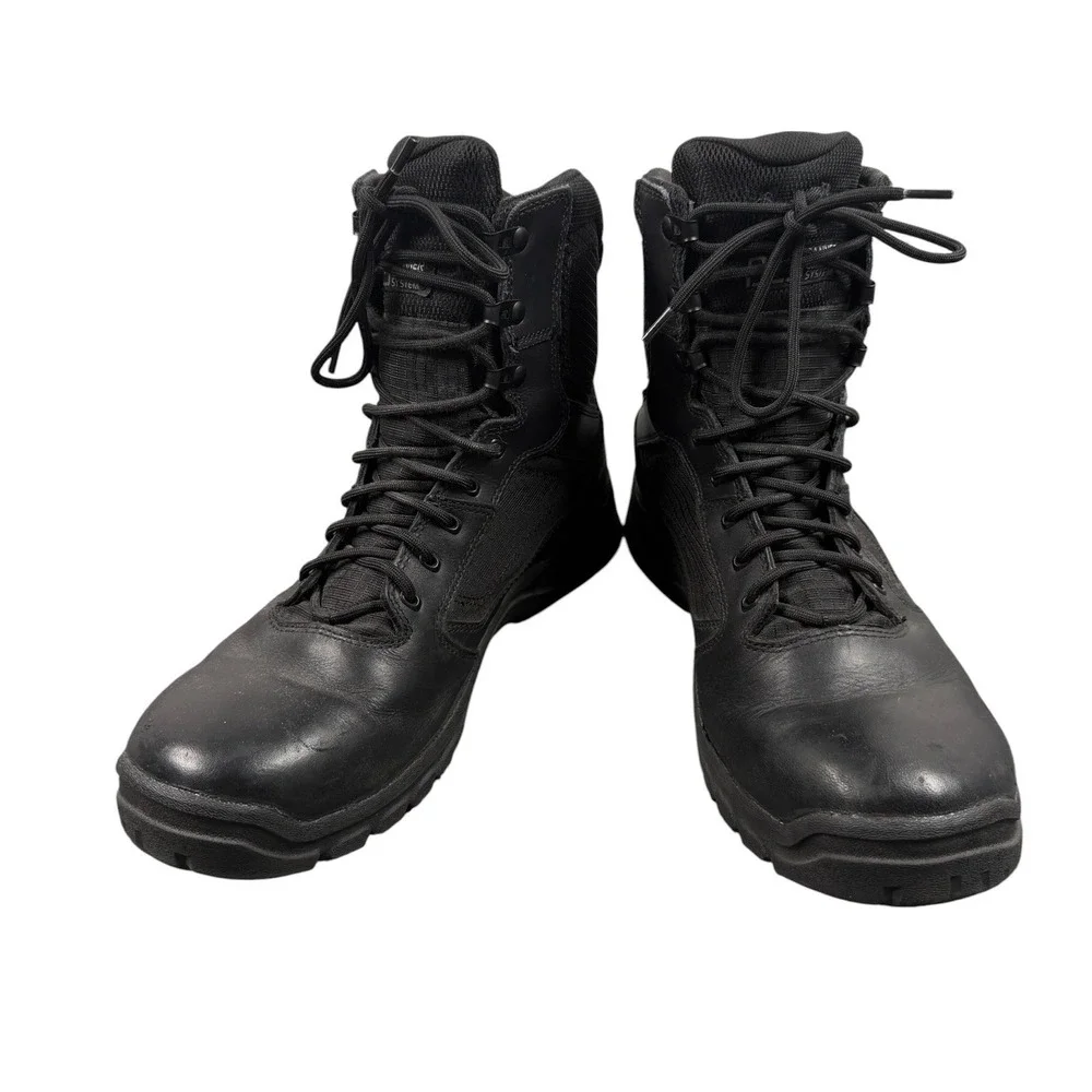Danner Mens Lookout 8 Inch Tactical Boots Black Leather Waterproof Size 11